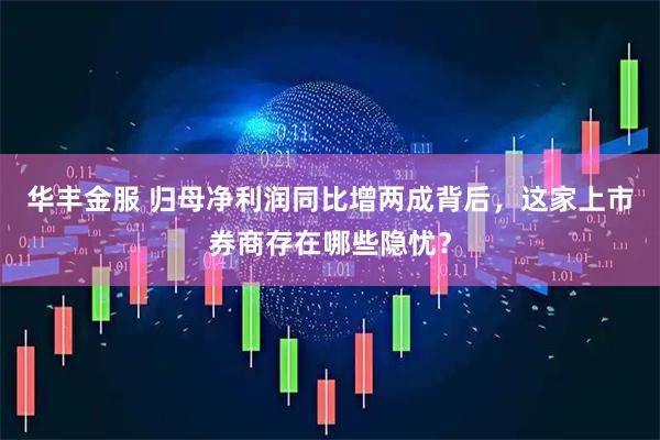 华丰金服 归母净利润同比增两成背后，这家上市券商存在哪些隐忧？